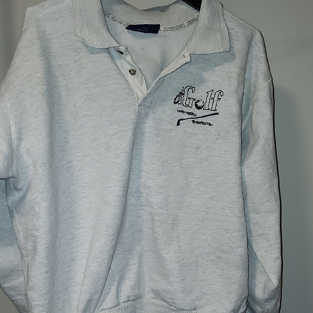 Men's Classic Gray Golf Sweatshirt